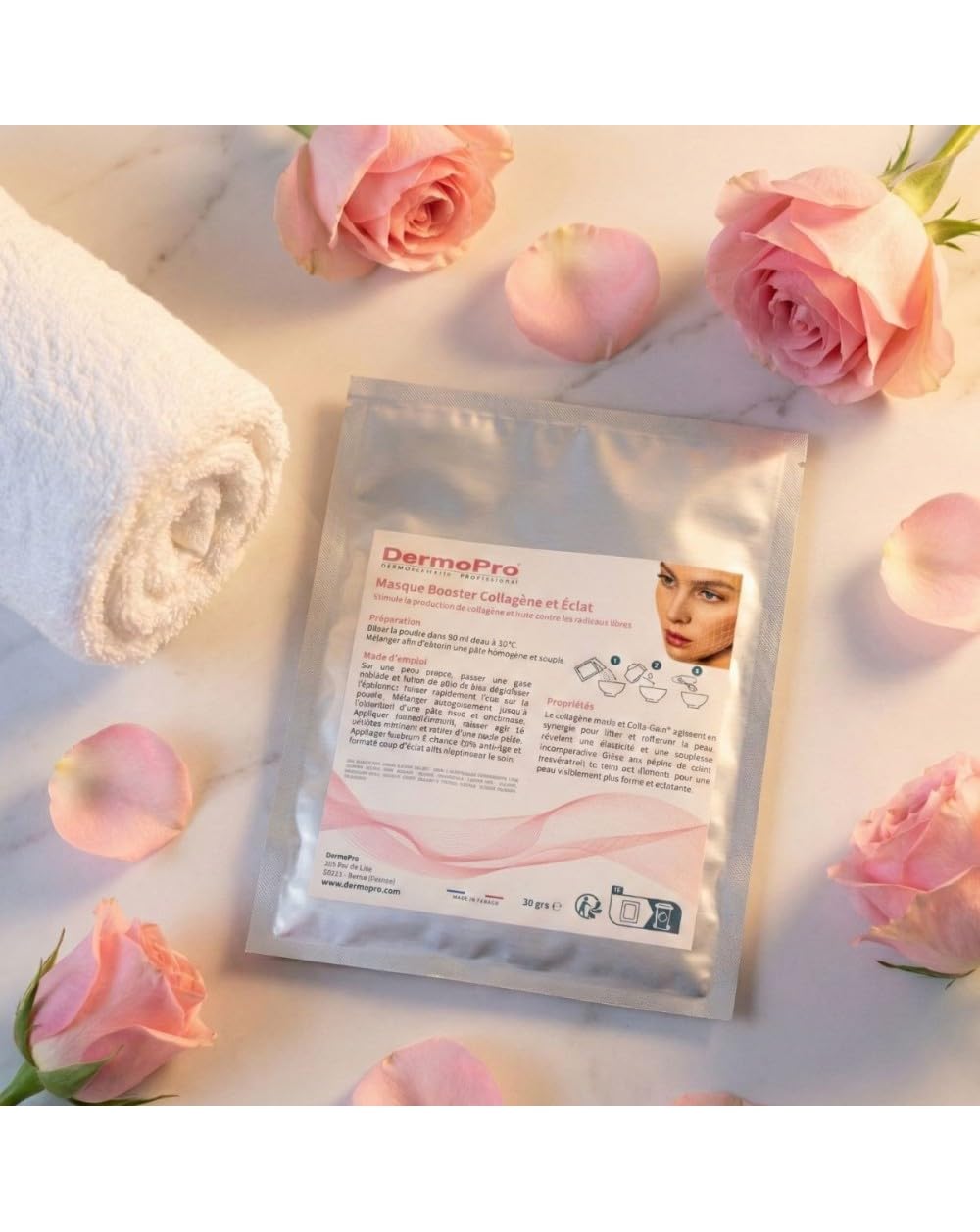 Peel-Off-Maske Booster Kollagen und Glanz, 5 Stück