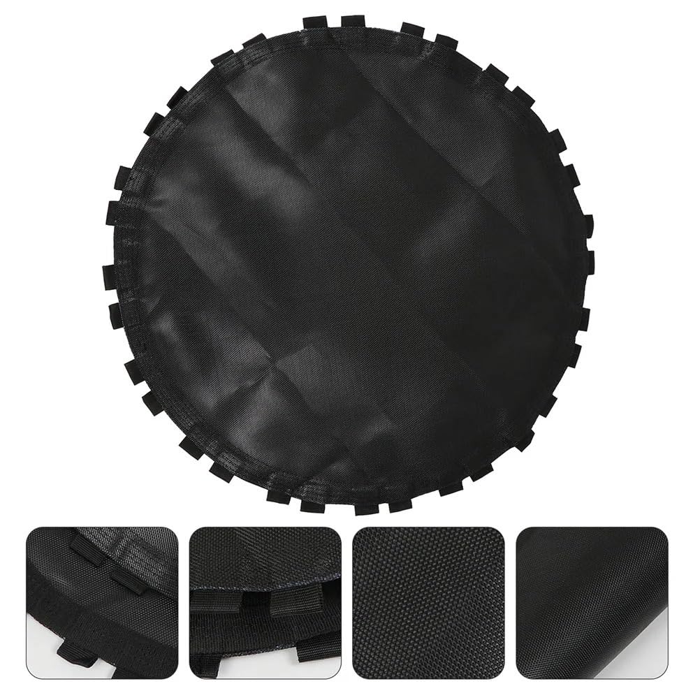 Trampolín Cama elástica Redonda de Malla para trampolín, repuestos, Alfombrilla para Saltar, Repuesto de Resorte para Saltar para Trampolines, Almohadillas Negras Accesorios De Trampolín