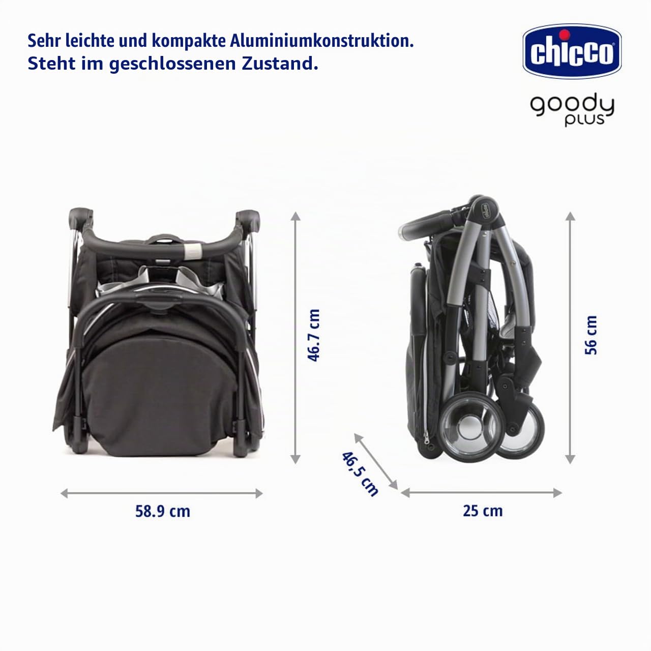 Chicco Kinderwagen, Modell Goody Plus Grey Mist