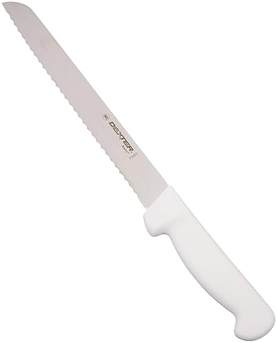 Dexter Outdoors 31603 Cuchillo de pan festoneado de 8 pulgadas, color blanco