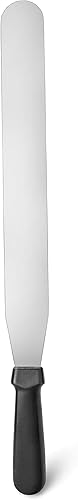 New Star Foodservice 38125 Espátula recta para glaseado, hoja de 14 pulgadas, 19 pulgadas en total, color plateado