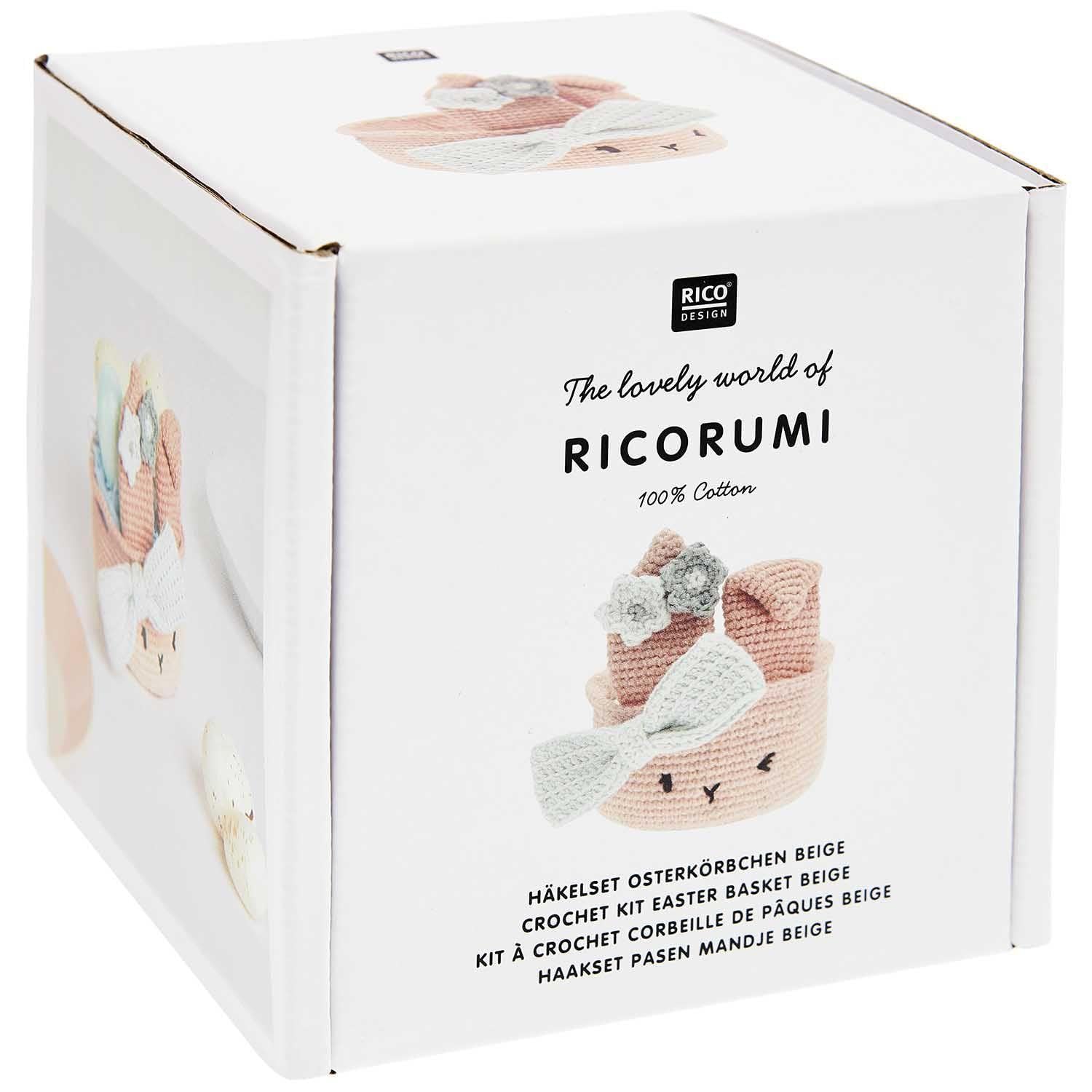 Kit DIY crochet Ricorumi pour créer votre panier de Pâques de table