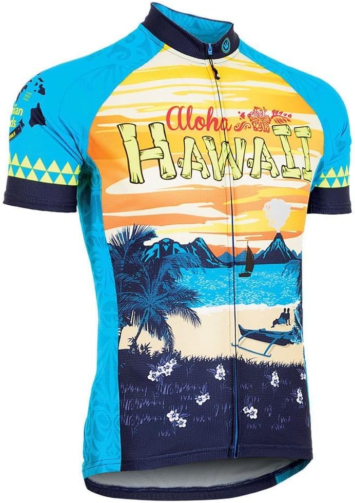 CANARI Men's Souvenir Short Sleeve Cycling/Biking Jersey