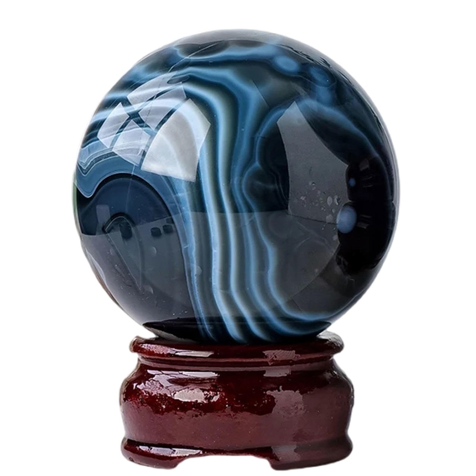 PKNVKZIDK Crystal Ball with Stand Quartz Sphere Tumbled Gems Stone Home Decoration Feng Shui Witchcraft Balls,55mm