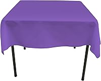 Vista 44 de GEFEII Servilletas de tela de poliéster sólido de 18 x 18 pulgadas para mantel rectangular redondo y cuadrado para boda, fiesta, restaurante