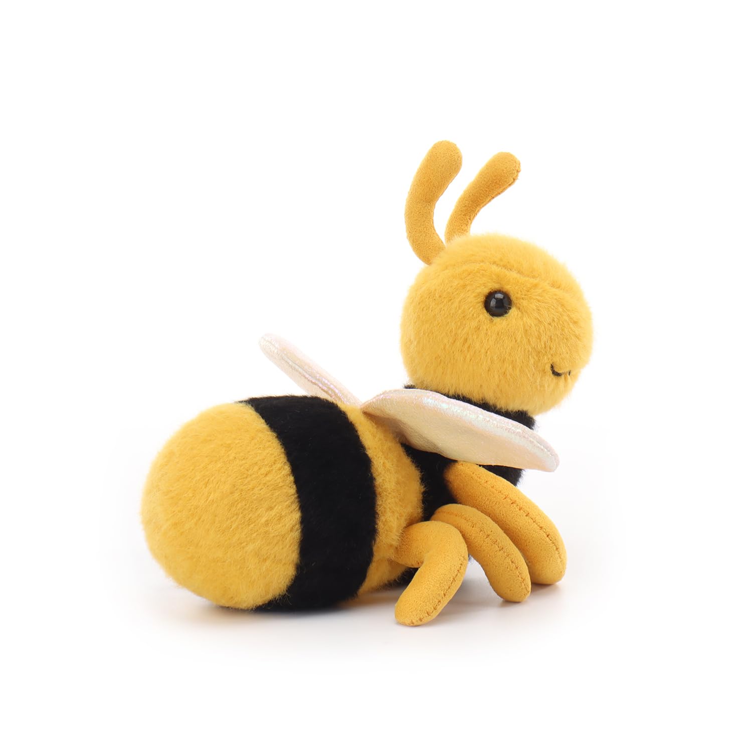 Apricot Lamb Curious Bee Plushies Stuffed Animals for Baby Girl and Boy Soft Cute Plush Toys for Kids Insect Bug 7 Inches - Image 3