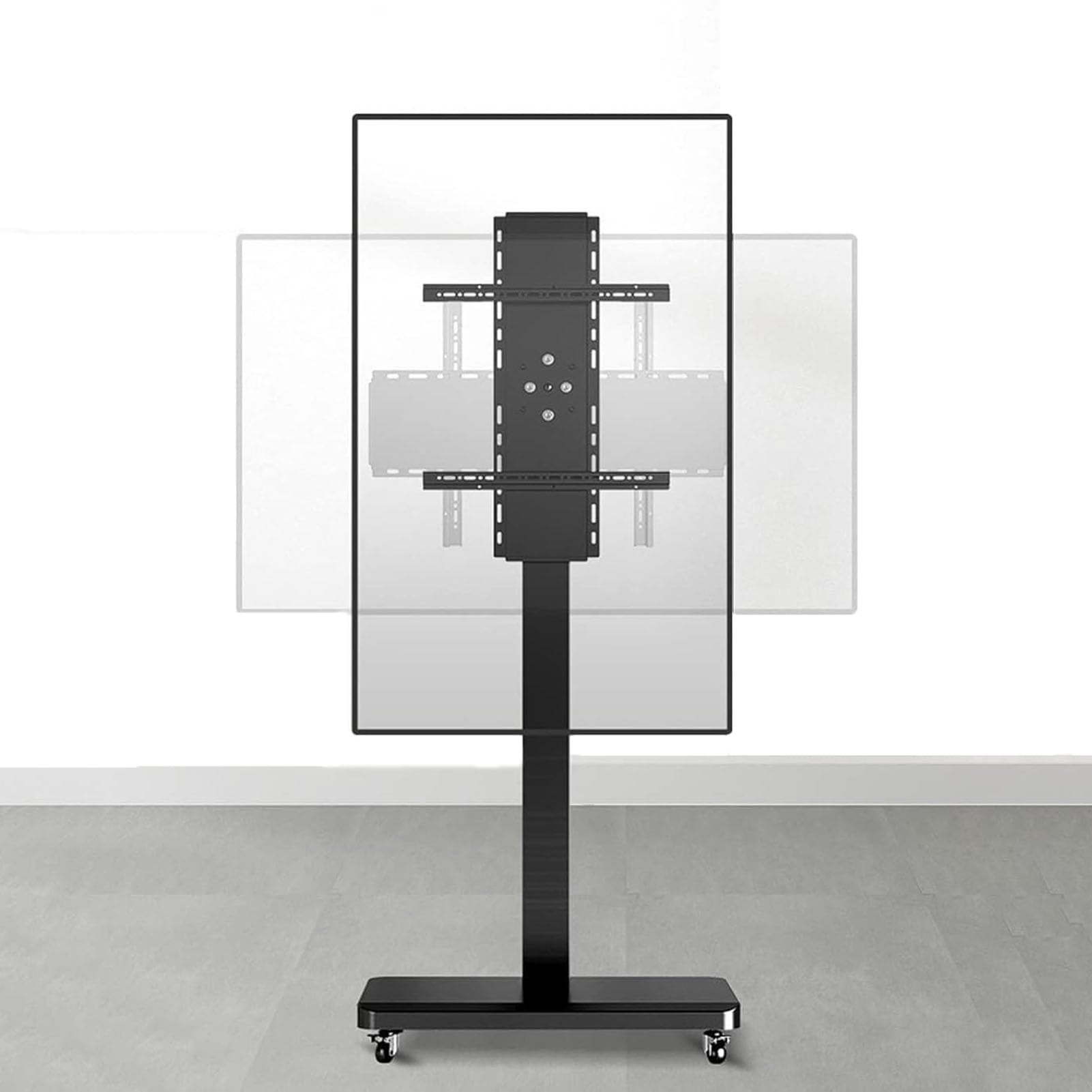 Support TV mobile hauteur réglable pour optimiser votre visibilité