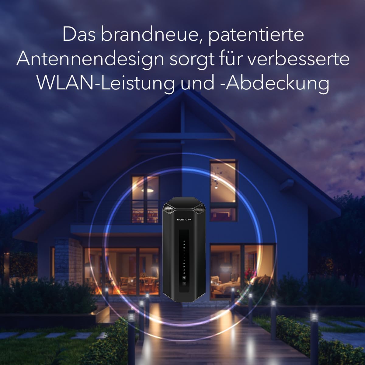 NETGEAR Nighthawk Tri-Band-WiFi-7-Router (RS700S) – Sicherheitsfunktionen, BE19000 WLAN-Geschwindigkeit (bis zu 19 Gbit/s) – 10-Gig-Internetanschluss – bis 275 m2, 200 Geräte – 1 Jahr Armor inklusive