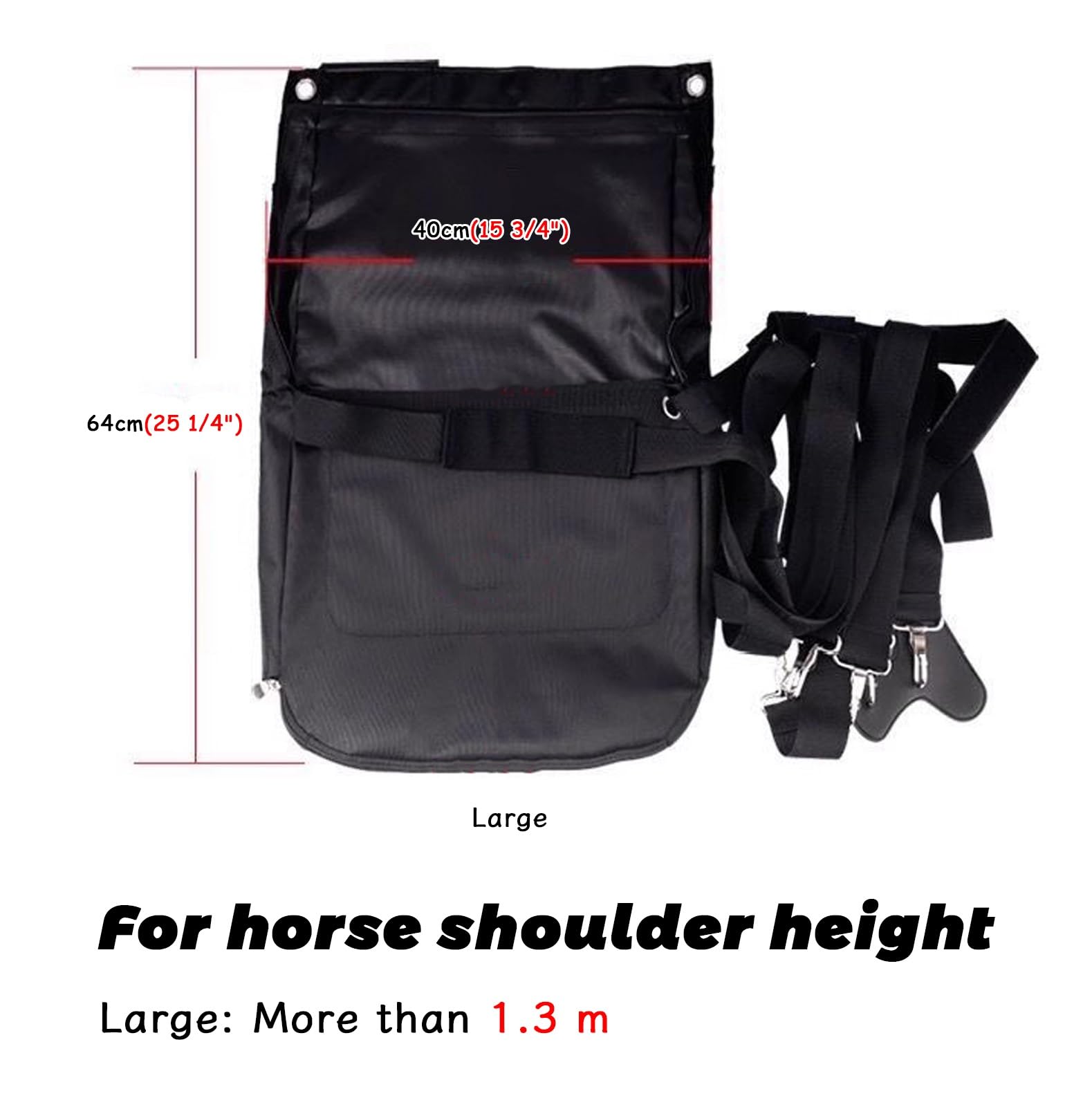 Horse Diaper Black Large Horse Diaper Bags for Street, Heavy Duty