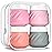 Gemice Silicone Cream Jars TSA Approved Travel Size Containers with Toiletry Bag, Wide Mouth Leak-proof Travel Accessories with Lid for Cosmetic Cream (4 Pack)