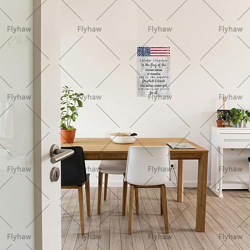 Miniatura 6 de Letrero de metal para decoración de bandera americana, letrero de metal para el hogar, cocina, sala de estar, póster de metal de 8 x 12 pulgadas