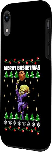 Vista 17 de iPhone 14 Pro Alien Playing Basketball Player Christmas Funny Xmas Design Case