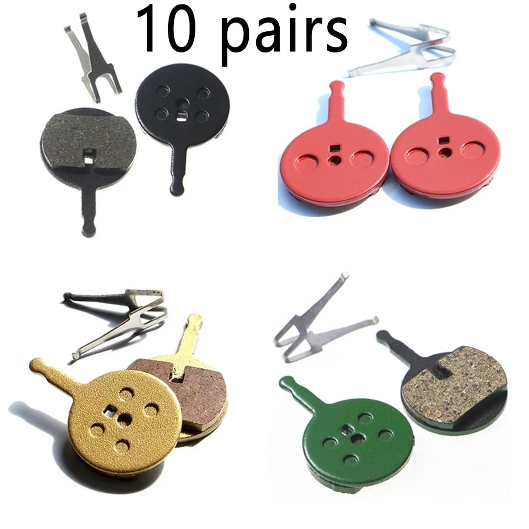 10 pares de pastillas de freno de bicicleta, pastillas de freno de disco hidráulico, pastillas de freno de cerámica for ciclismo de montaña, accesorios de piezas de bicicleta piezas de bicicleta(Mulit