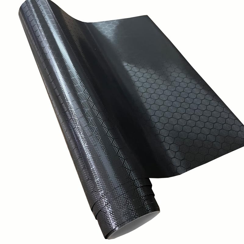 Film teinté voiture autocollant carbone noir vinyle rouleau 3m
