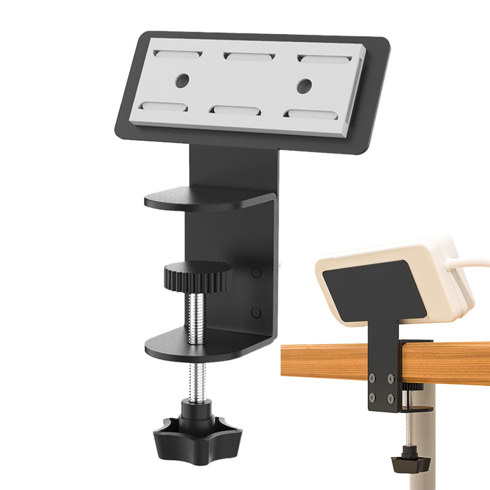 Soporte para regleta bajo escritorio organizador de cables sin taladro para hogar 8