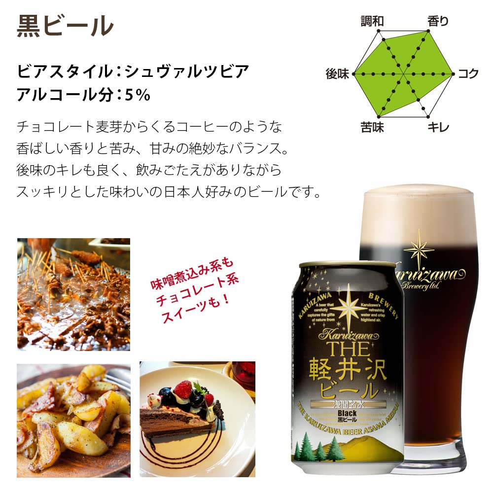 Amazon.co.jp: THE軽井沢ビール 飲み比べセット 350ml缶6本入り