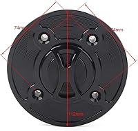 Vista 5 de GZYF 1 unids oro Keyless Twist off combustible combustible tanque tapa cubierta para Kawasaki Ninja 400 650 Z900 Versys 1000