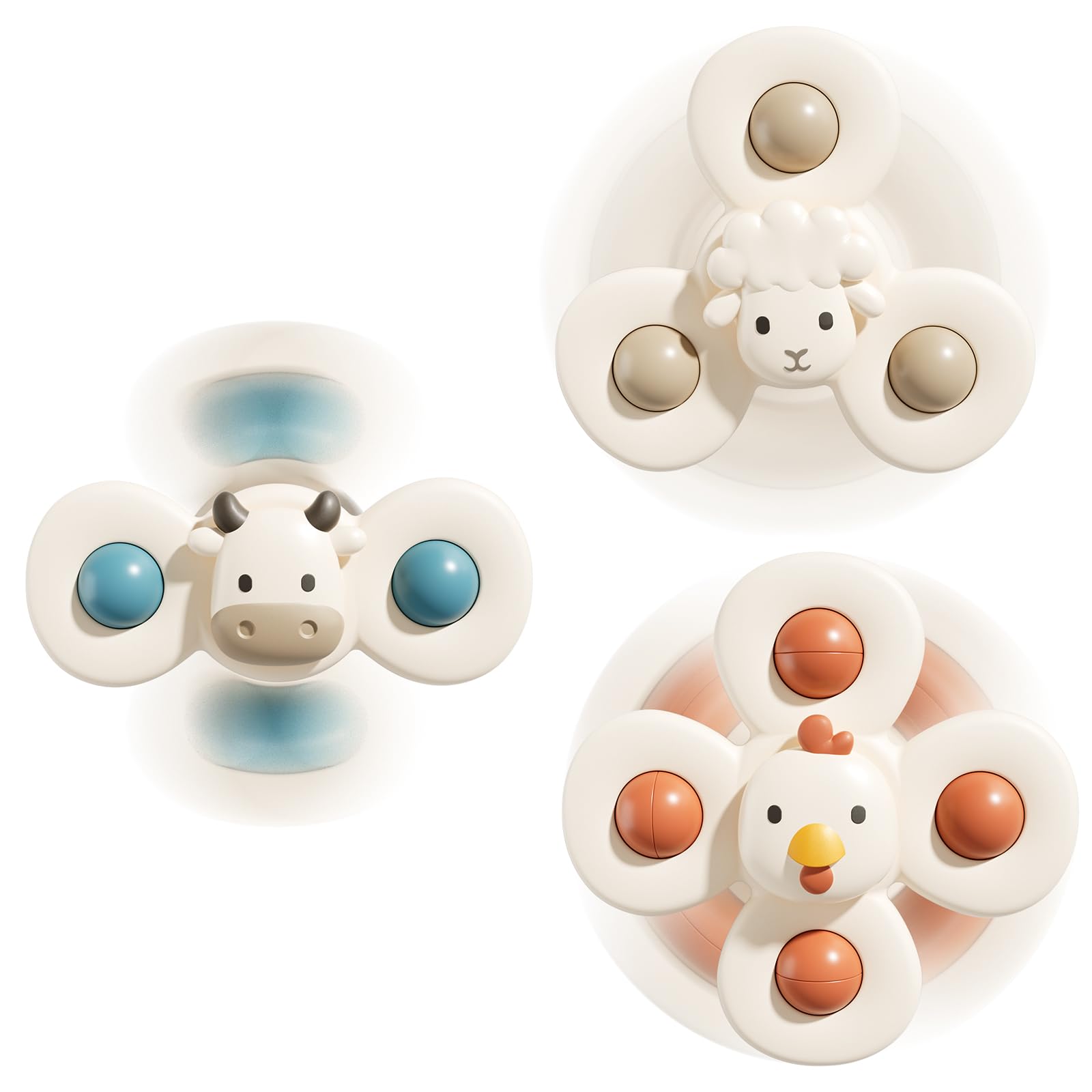 ALASOU Suction Cup Spinner Airplane Travel Toys for 1 Year Old Boy Girl