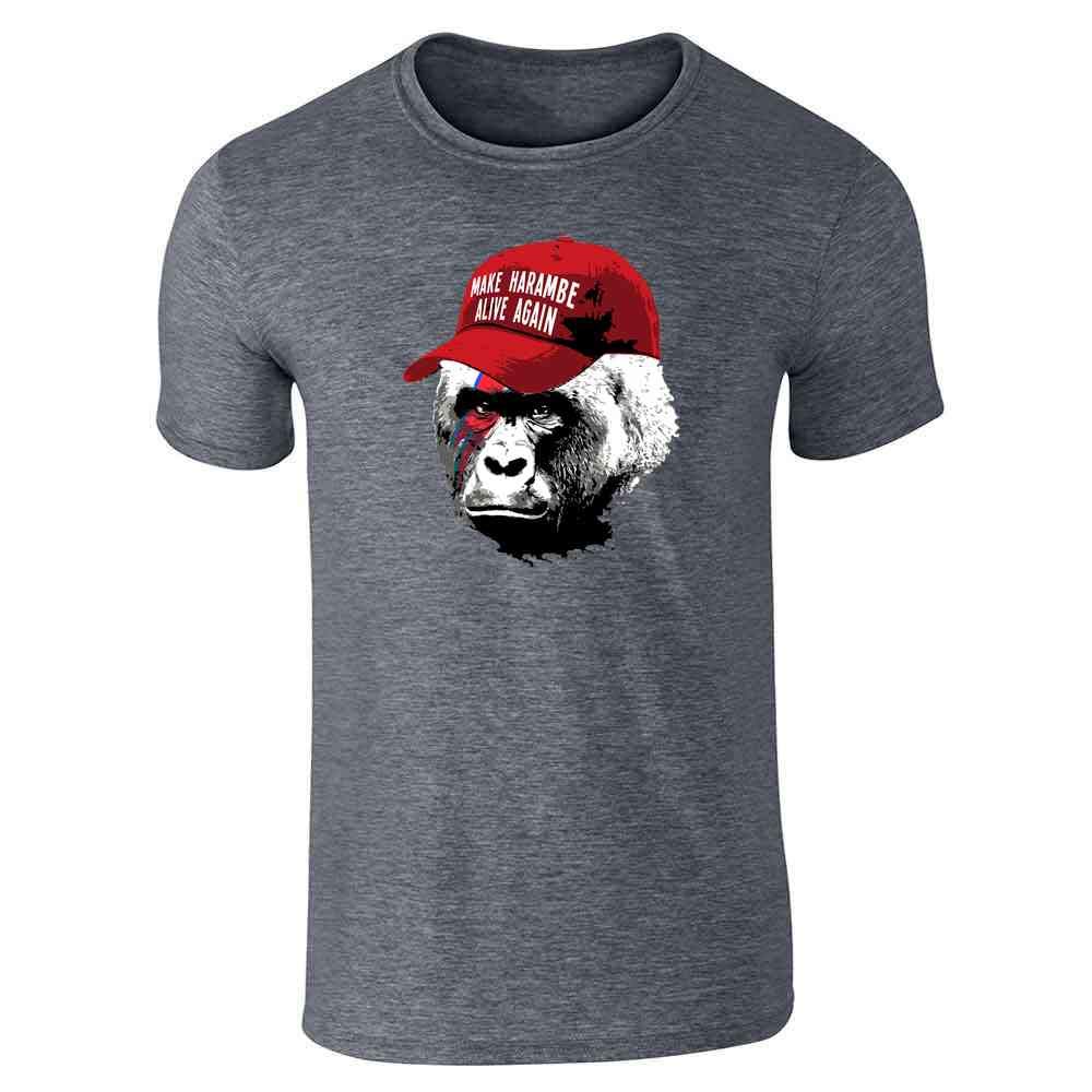 Pop ThreadsMake Harambe Alive Again Funny Meme Graphic Tee T-Shirt for Men