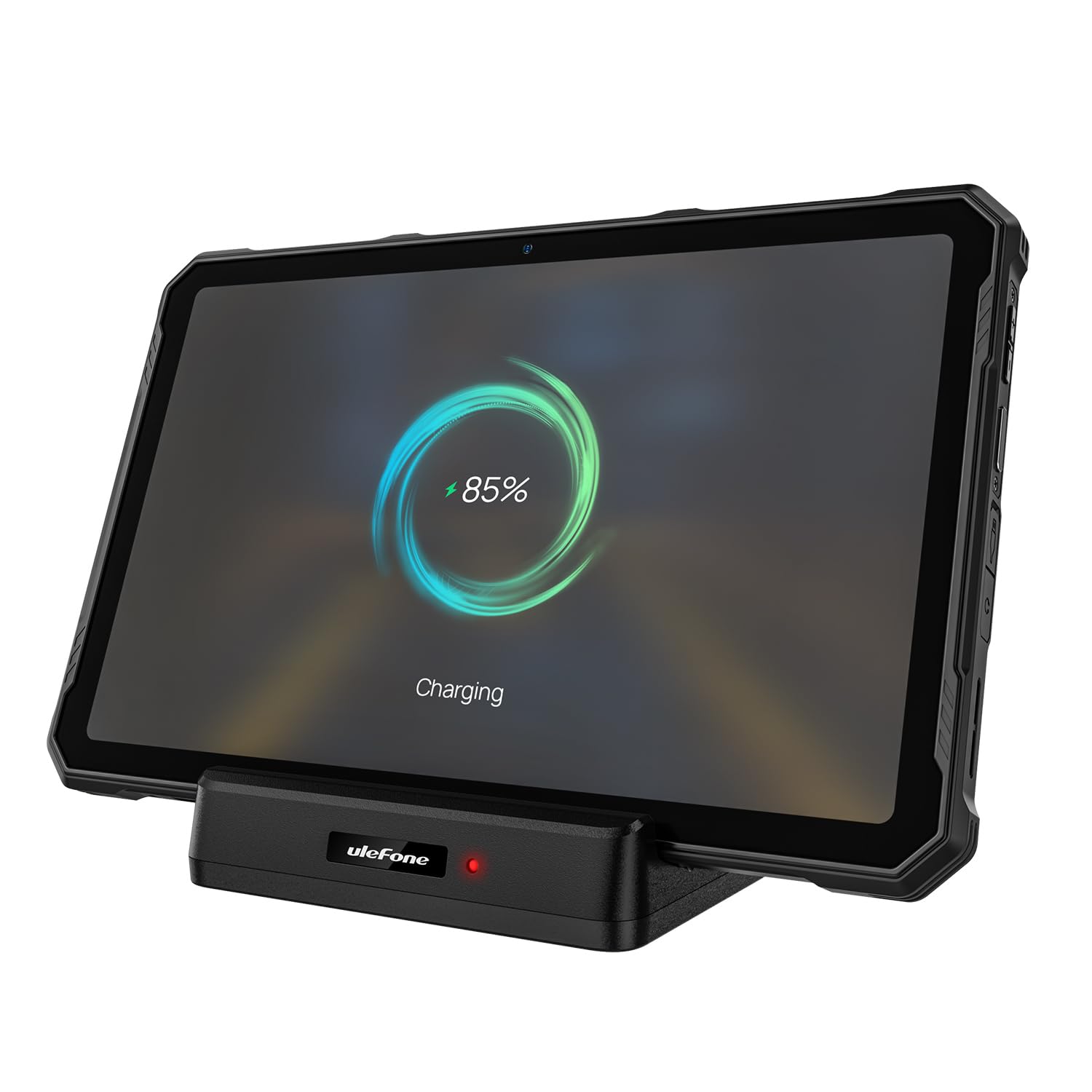 Ulefone Dock di Ricarica da Scrivania 10W, Ricarica, Doppia Uscita, Supporto Caricatore 2-in-1 con Connettore Pogo, per Armor Pad 4T/4 Ultra Tablet
