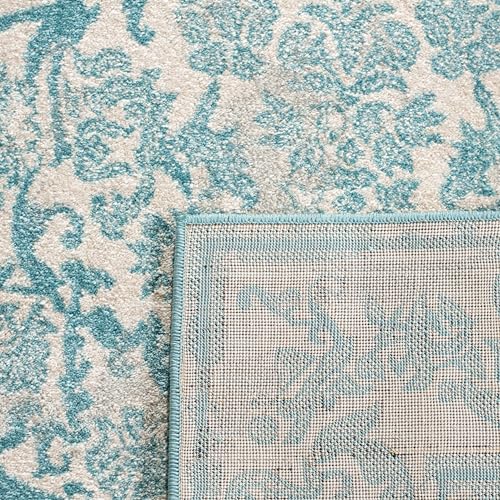 Tapete rectangular 2'2" x 4' Ivory/Light Blue SAFAVIEH miniatura 5