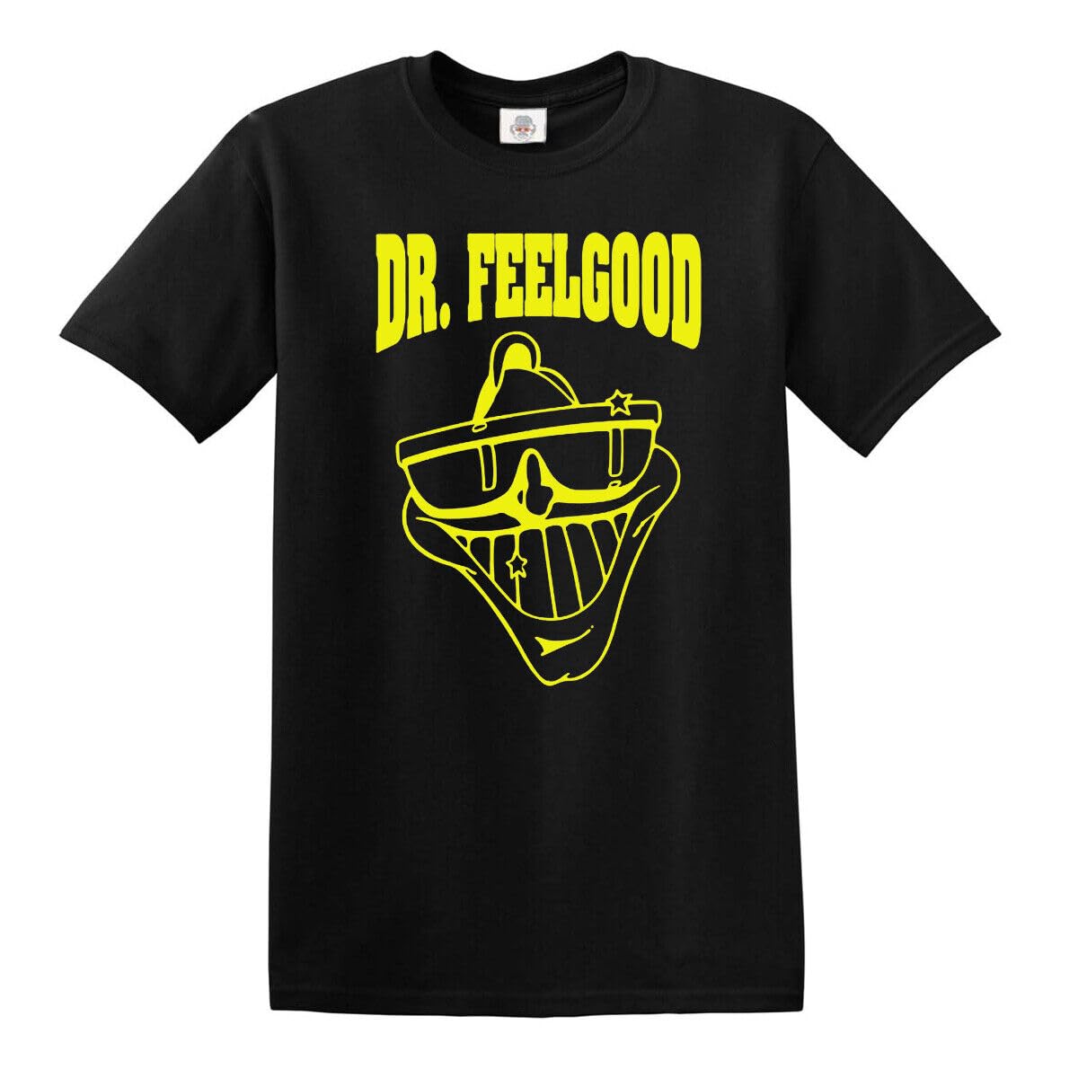 Punk Skull Biker Glam Rock Band Irish Punk Stiff Rock Sham Dr. Feelgood T-Shirt Top (Black, 5XL)