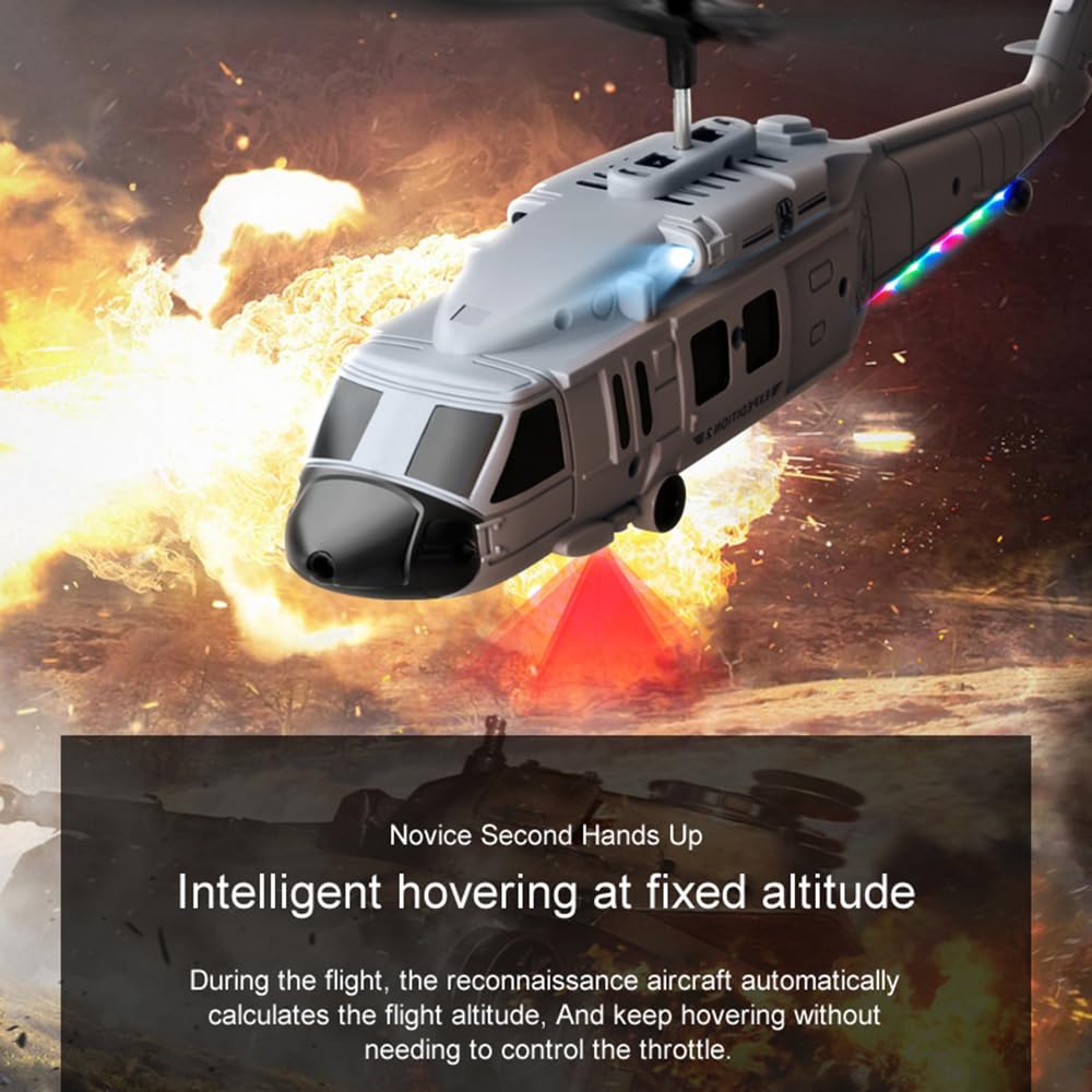 Helicóptero RC con reconocimiento de gestos inteligente y función de prevención de obstáculos, helicóptero teledirigido para adultos, niños y principiantes