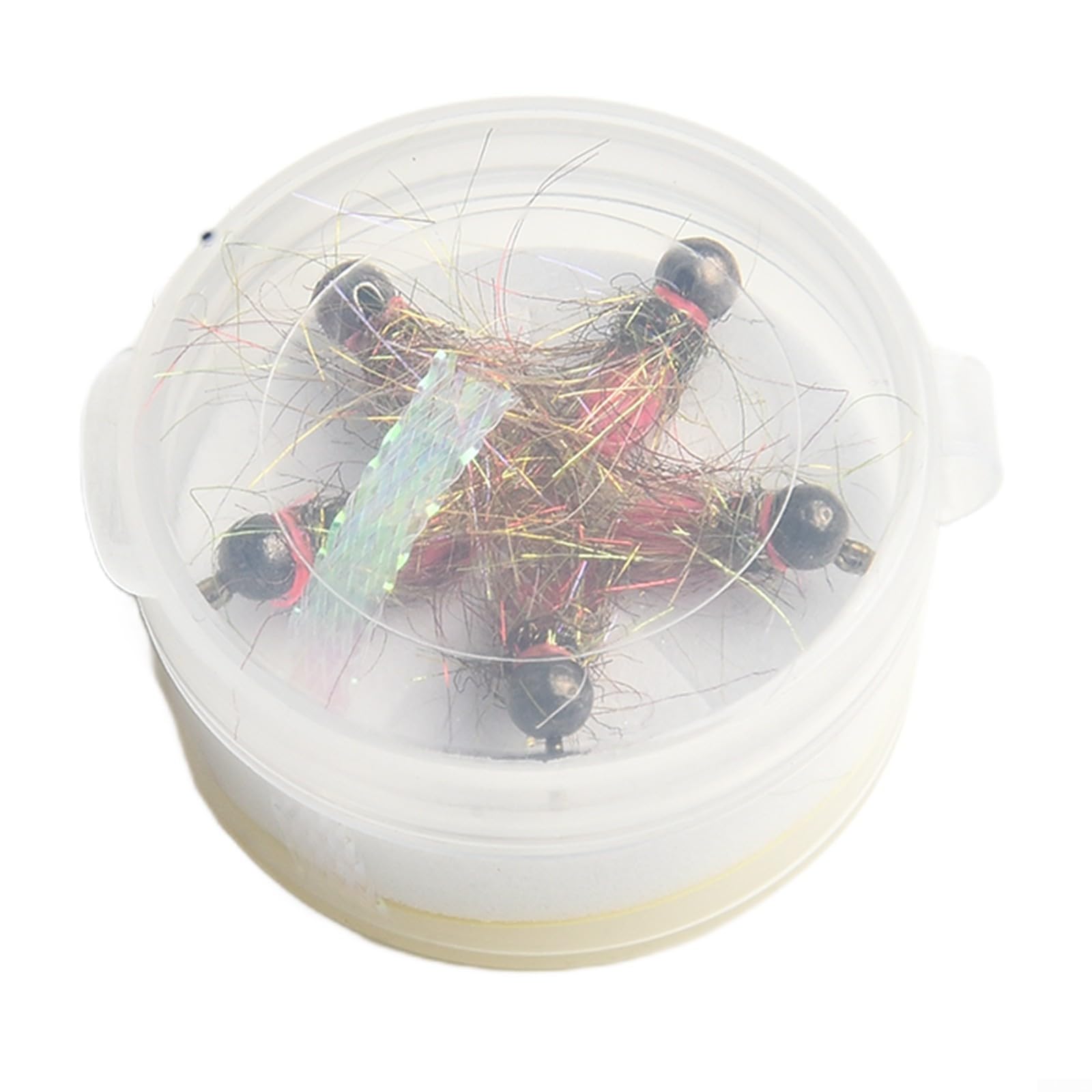 5pcs Tungsten Bead Head Nymph Fly Hooks Fast Sinking Design Ideal for Various Types of Freshwater Fishing (14# Pink)
