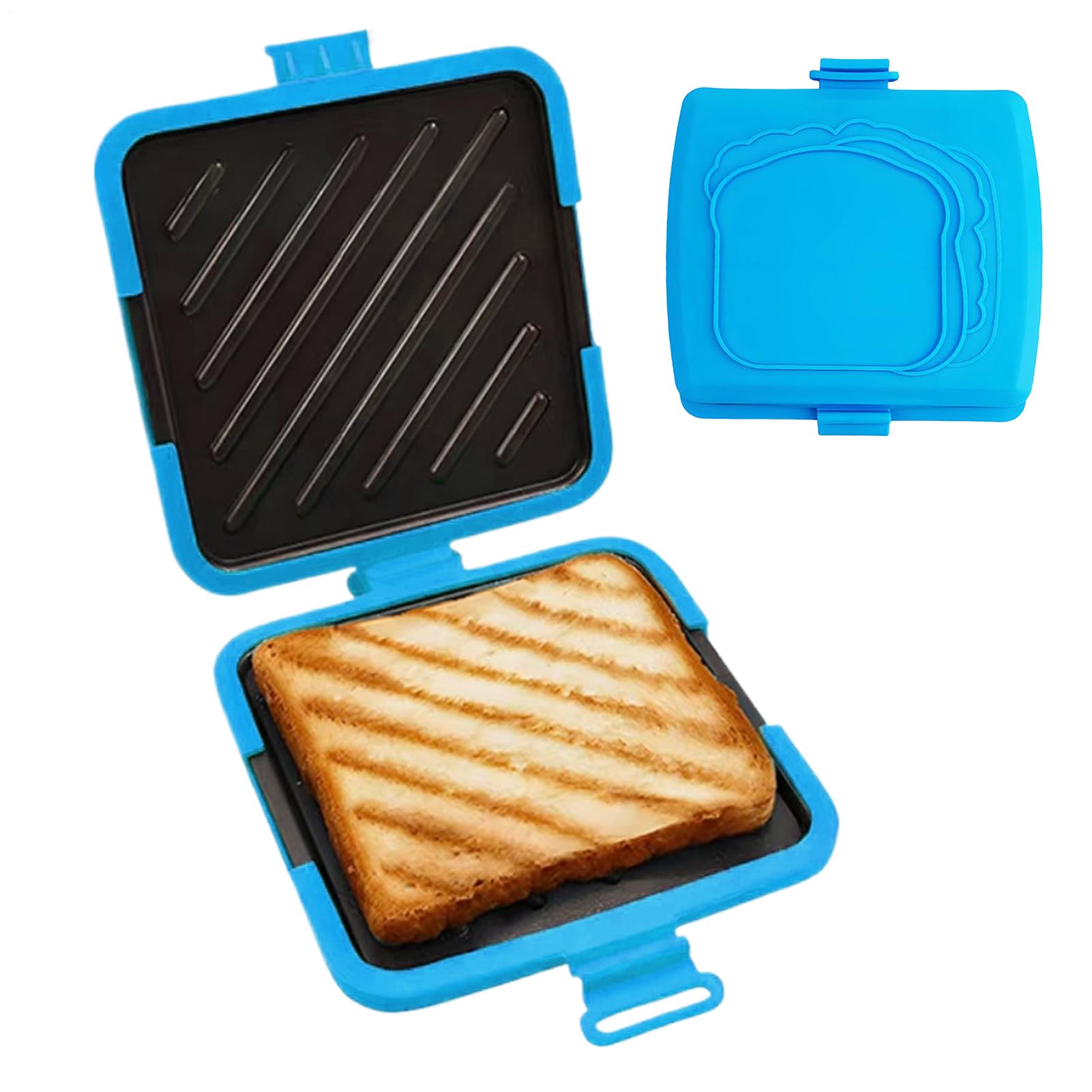 Sandwichera Para Queso A La Plancha - Utensilios De Cocina Resistentes Al Calor,Tostador Y Sandwichera Para Microondas Desayuno - Para Pan Empanada Quesadilla Desayuno Casa Viaje Preparación Alimentos