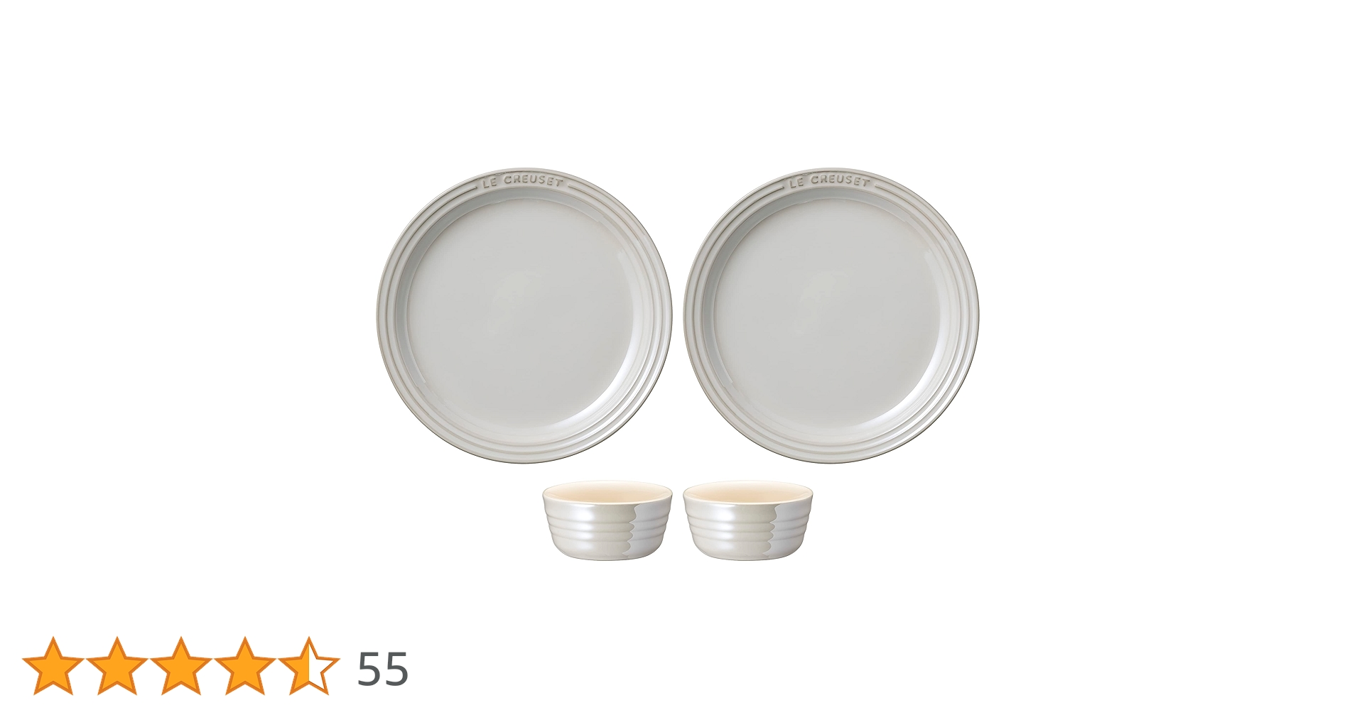 Amazon.co.jp: ル・クルーゼ(Le Creuset) ラウンド・プレート セット