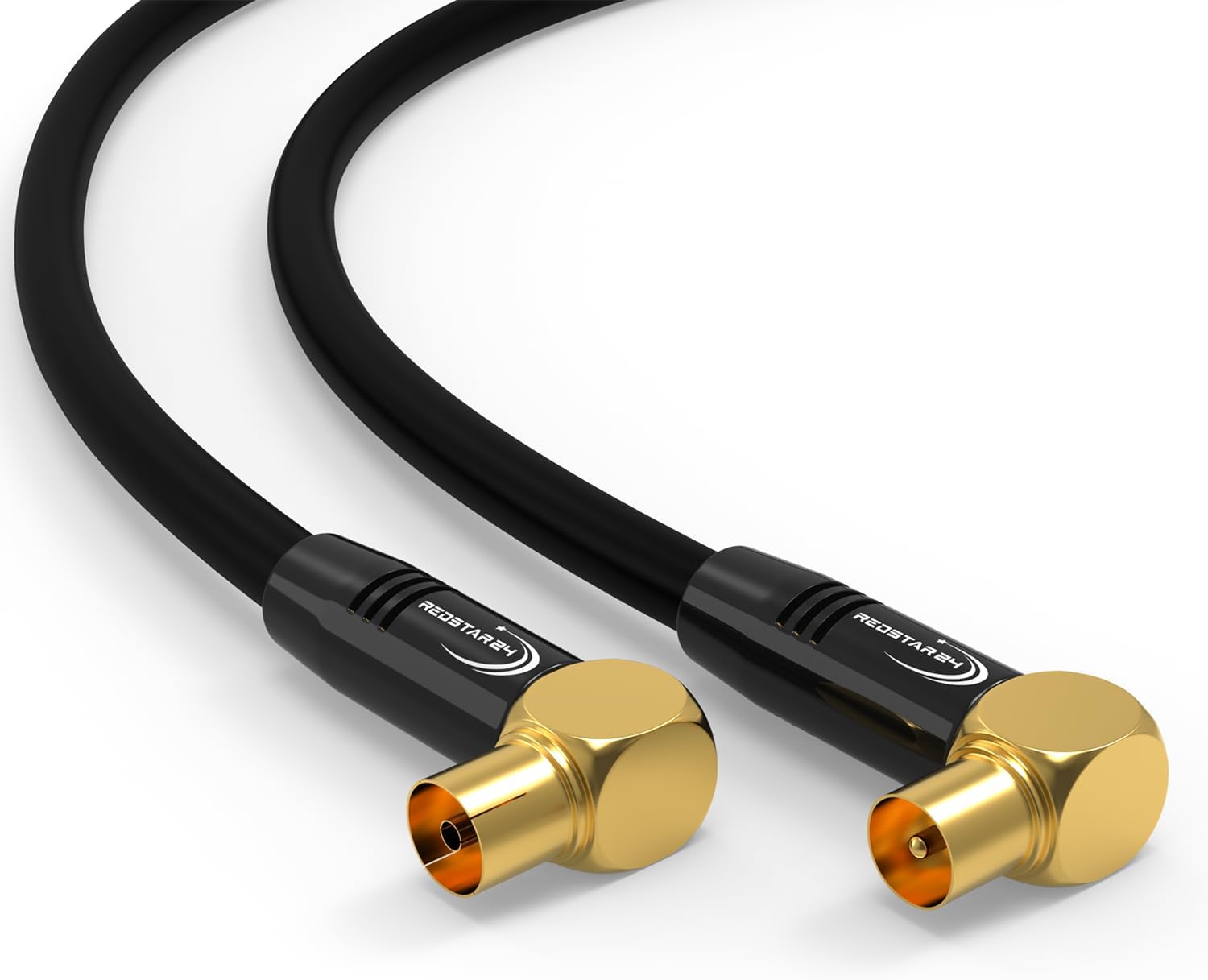 KabelDirekt Câble d'antenne 4K, câble TV coudé à 90° Câble TV avec