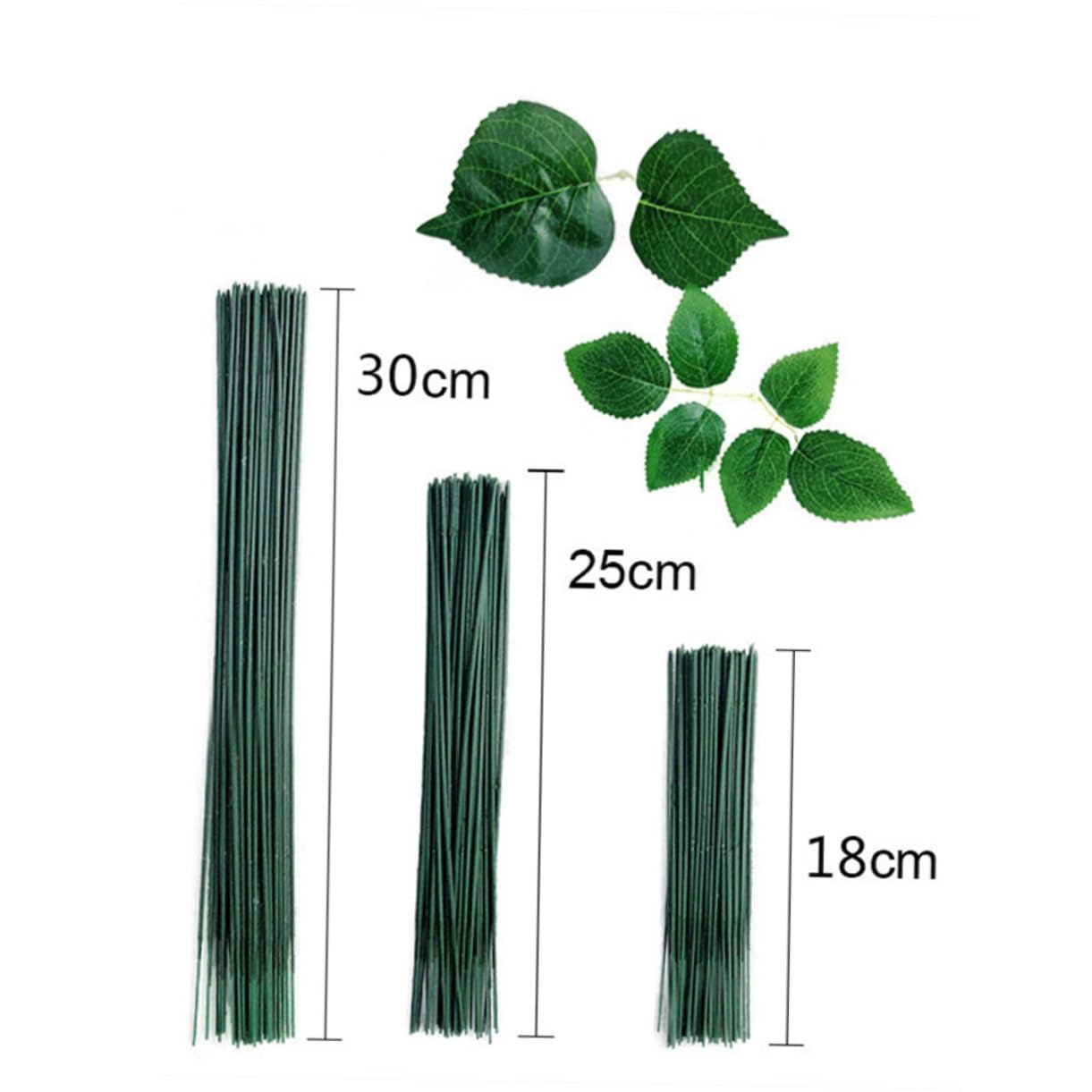 OSALADI 25cm Artificial Paper Rattan Rose Stems DIY Flower Floral Design Wire for Decorations
