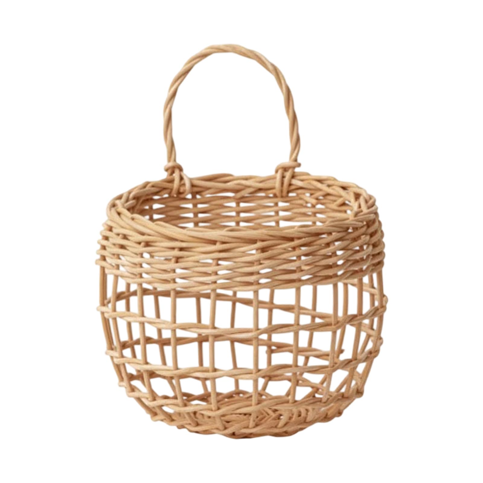 Piceioep Braided Willow Storage Box Spacious Household Bin Handwoven Storage Container for Toy Linens Essential Breathable Basket