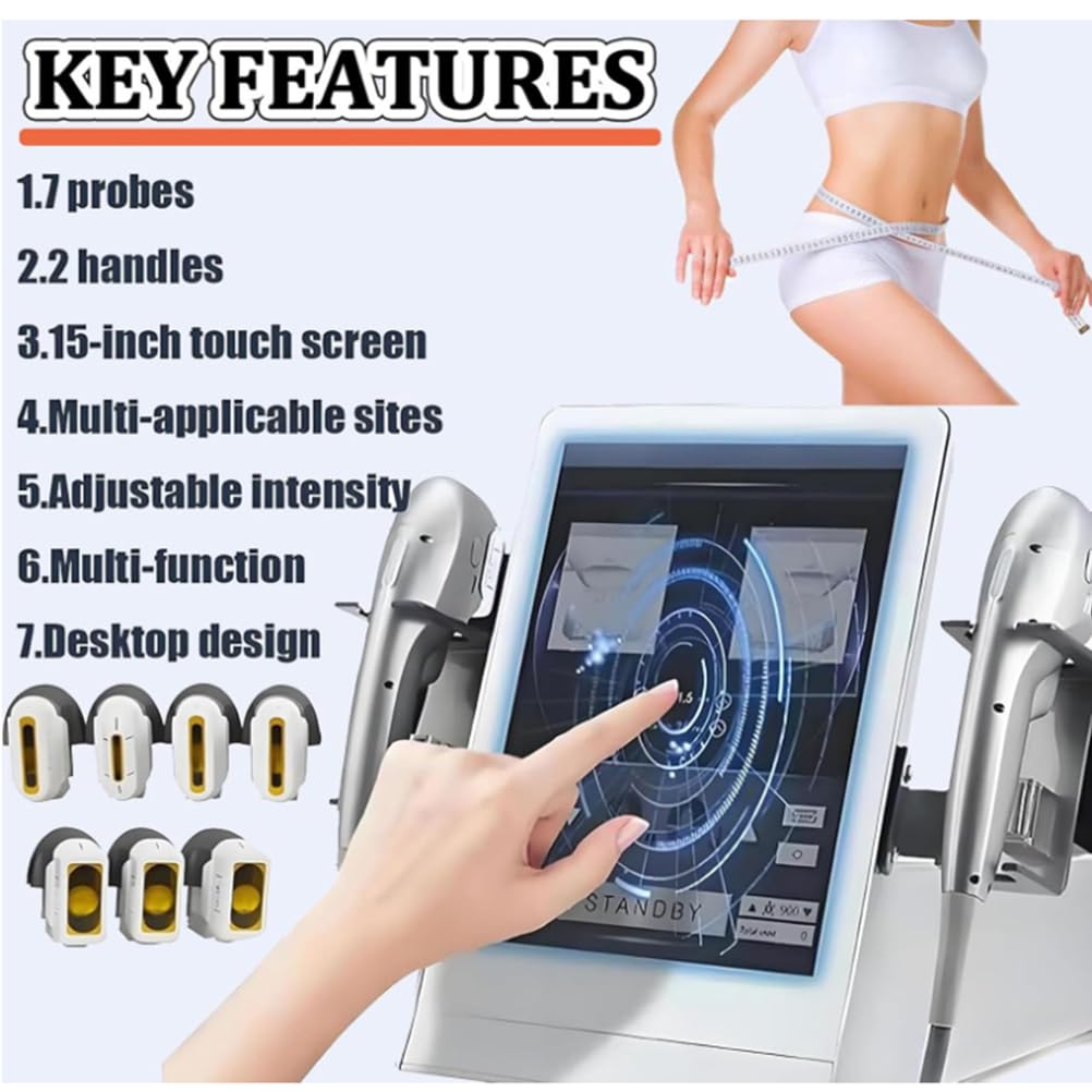 BCBKD Macchinario Estetico Multifunzione HIFU Schermo HD 15",Rimozione Rughe,Lifting Facciale,Macchina Dimagrante,Trattamenti Viso Corpo in 30 Minuti Risultati Visibili Subito