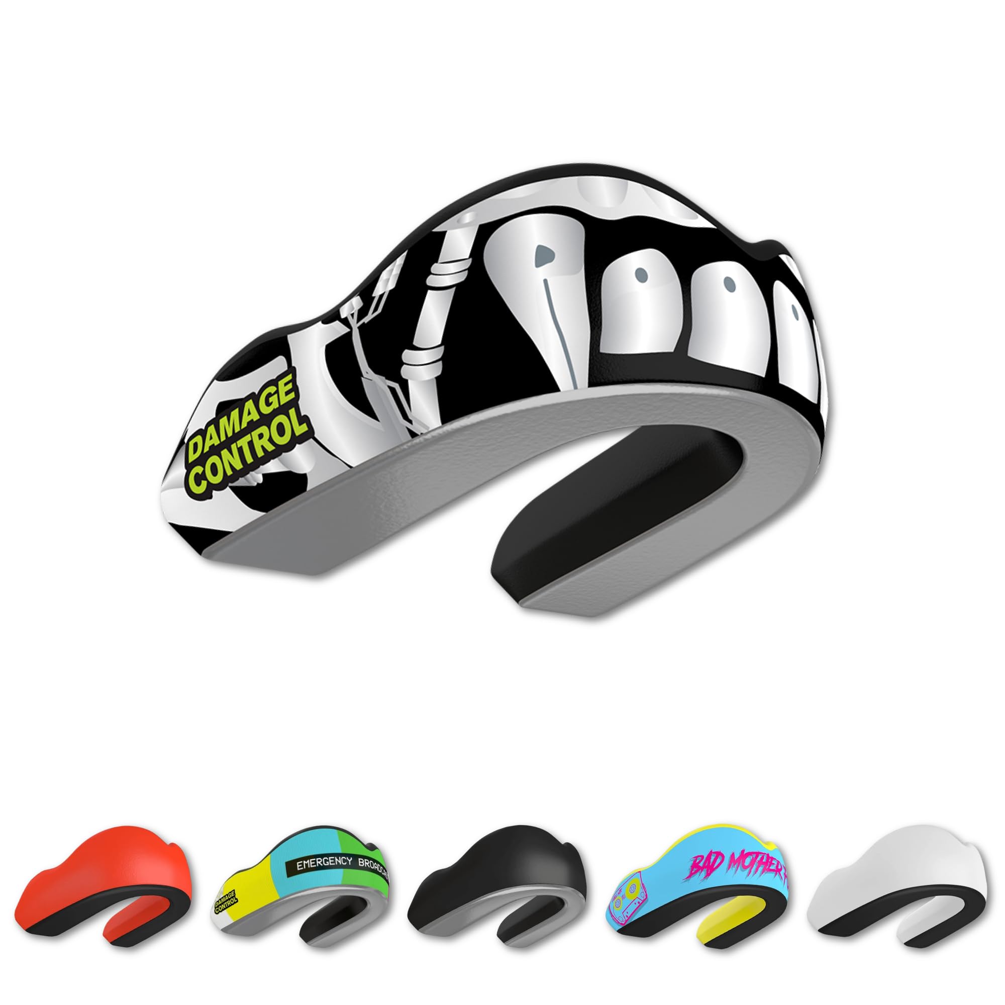 DAMAGE CONTROL Extreme Impact Mouth Guard – Sports Mouthguard for Boxing,  MMA, BJJ, Hockey, Rugby, Lacrosse, More – Mouthpiece for Teeth Jaw