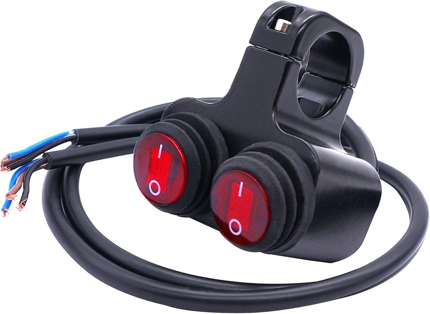 ONECM Waterproof 7/8 inch 12v red LED Illuminated Motorcycle ATV Handlebar Button Switch