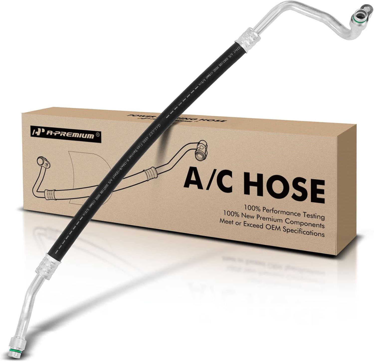 A-Premium A/C Suction Hose Assembly Compatible with Honda Fit, 2014 2015 2016 2017 2018, 1.5L, Compressor to Evap