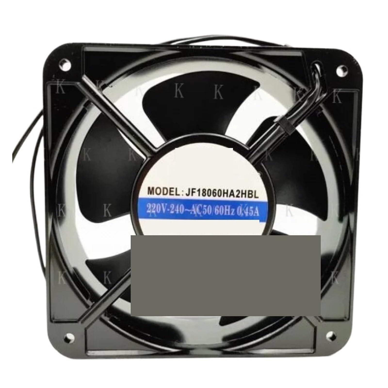 BRODEFUP JF18060HA2HBL AC220V-240V 0.45A 18CM Metal Cooling Fan
