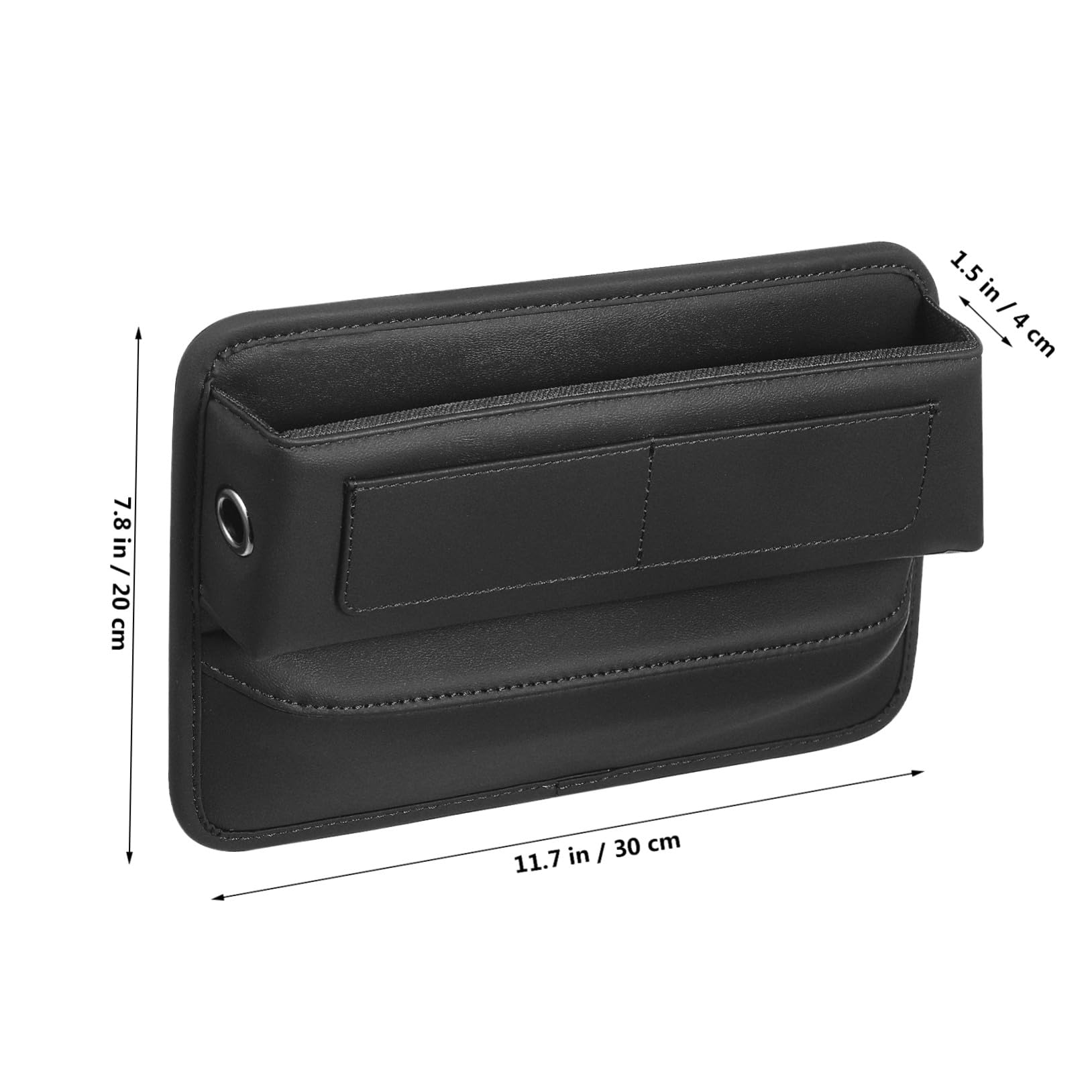 Caja Almacenamiento Asiento Coche Organizador Inserto Ranura con Compartimentos Protección Antideslizante para Consola y Asiento Vehículo Seguridad Conducción