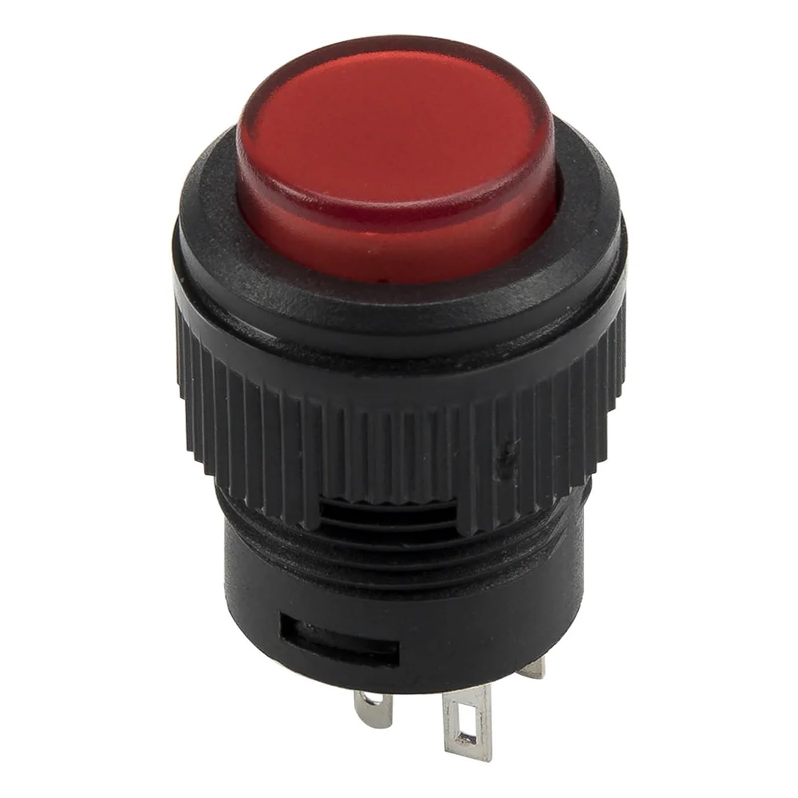 JNURGWLYH 100pcs / lot R16-503BD 16mm Reset - Off Round Push Button Switch pushbutton with 3V Light(Rosso)