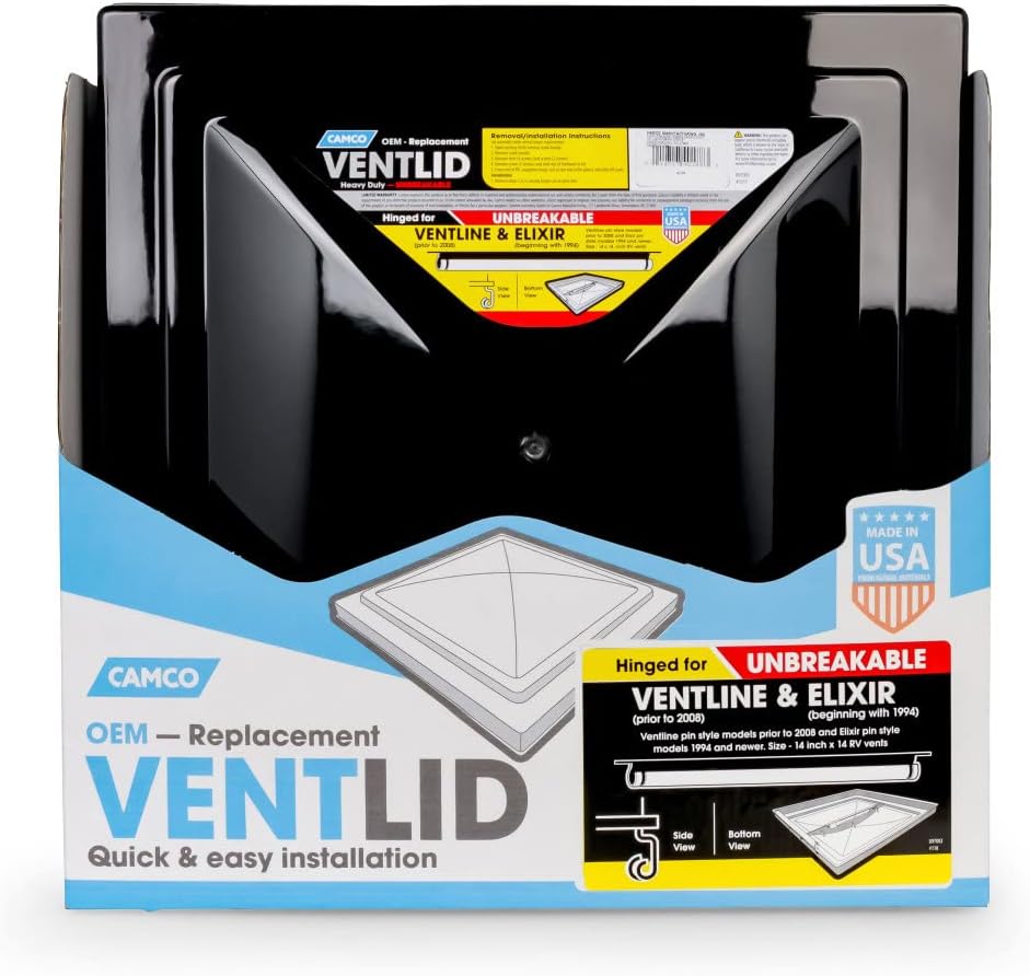 Camco Mfg 40188 Vent Lid, Ventline Replacement