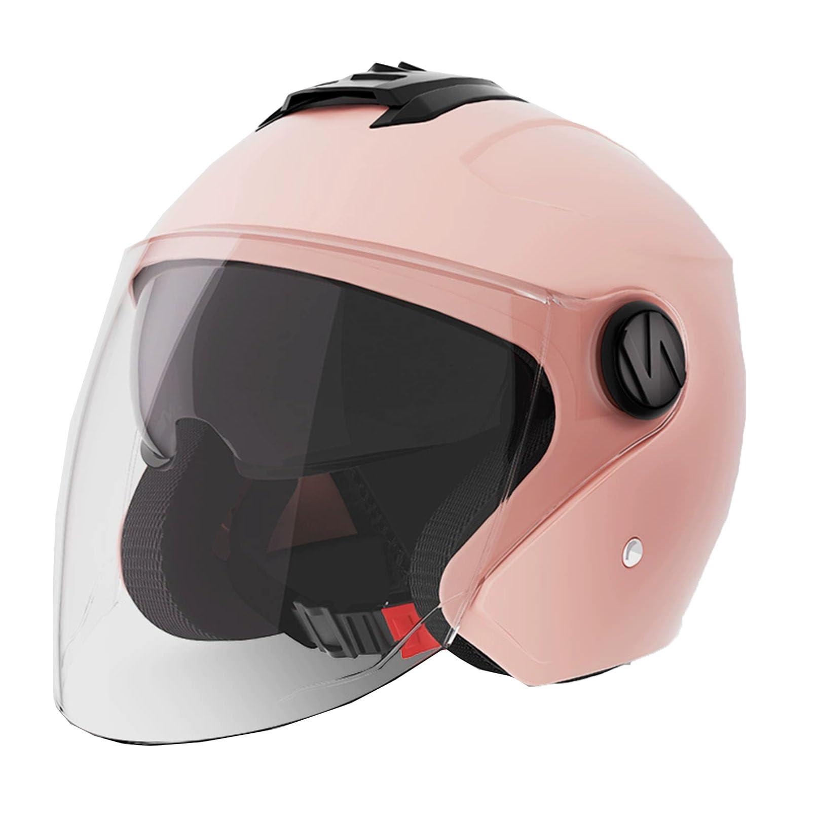 Casco moto hombre mujer JATIBOSH abierto con visera transparente y calota ligera