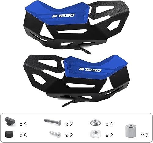 Miniatura 2 de Protector de culata de motor de motocicleta para BMW R 1250 GS ADV Adventure R1250RS R1250RT R1250GS 2021 Shield (color negro y azul)