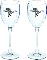 Vista 42 de Heritage Pewter Texas Tech Red Raiders - Juego de 2 copas de vino de copa de 12 onzas, vidrio de peltre elaborado por expertos