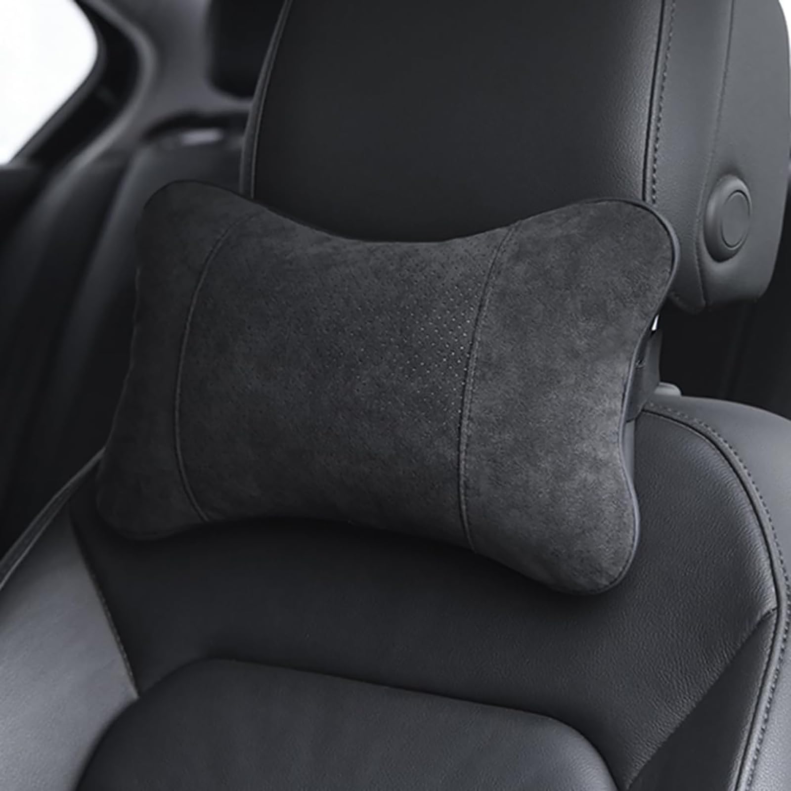 2 PCS Car Neck Pillows for Buick Regal 2011-2017, Soft Comfortable Breathable Seat Neck Support Pillow, Car Headrest Pillow Back Cushion for Home Office Traveling,Black