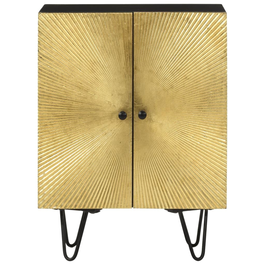 LAPOOH Credenza 55x30x75 cm in Legno Massello di Mango,Credenza,Credenza Soggiorno Moderno,Credenza Cucina Salvaspazio-351623