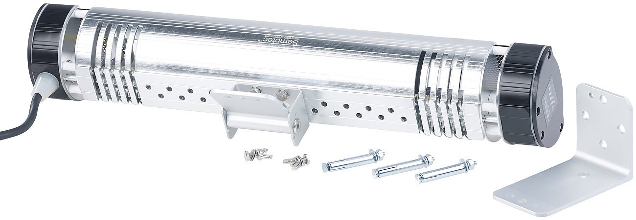 Semptec Urban Survival Technology Außenheizstrahler: Infrarot-Außen-Heizstrahler IRW-2000 mit Goldröhre, 2.000 Watt, IP65 (Heizstrahler Terrassenheizer, Aussenbereich, Heizung)