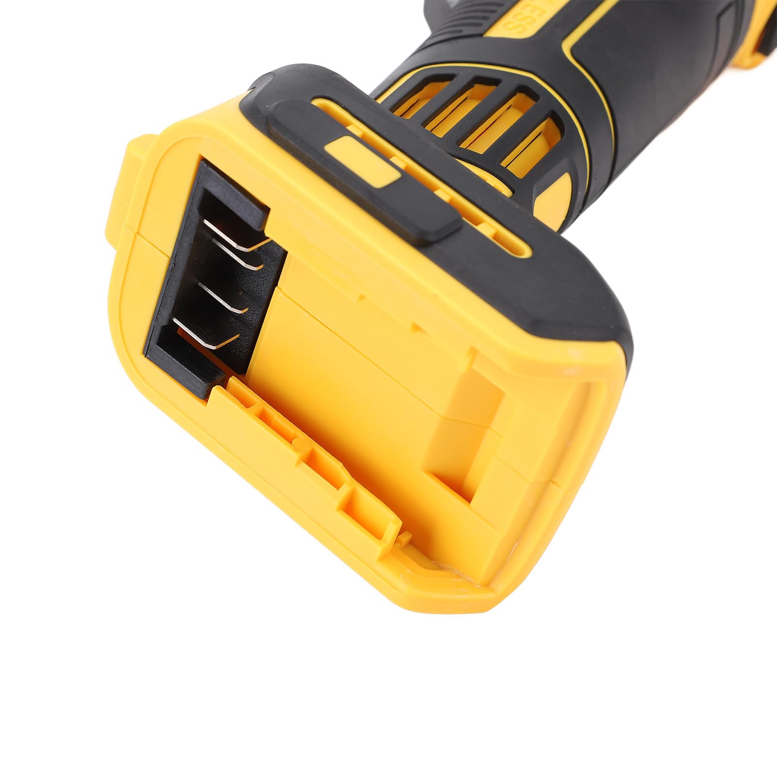 YUYTE Akumulatorowa Szlifierka Kątowa 20 V 6600 Obr./min, Bezszczotkowa, Elektryczna, 4 Prędkości, z rączką, do Cięcia i Polerowania Metalu