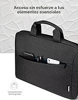 Vista 5 de Lenovo Bolsa para portátil T210, bolsa de hombro tipo mensajero para portátil o tableta, tela elegante, duradera y repelente al agua