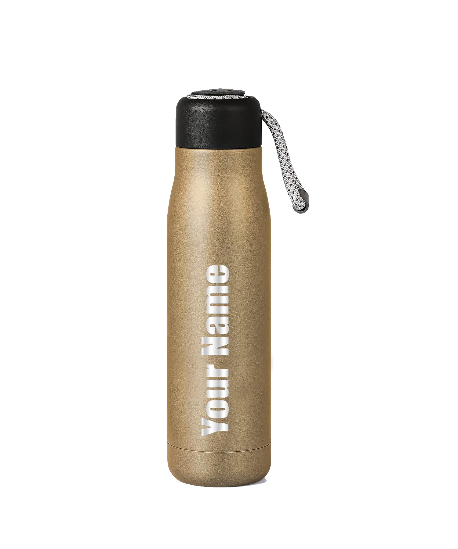 Incrizma Personalized Insulated Water Bottle Stainless Steel Double Wall Vacuum Elemental Bottle for Employee, Staff Appreciation, Recognition, Birthday, Holiday, Valentine Gift (Golden - 550 ml) (B0D9KDT3KN) Amazon Price History, Amazon Price Tracker